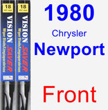 Front Wiper Blade Pack for 1980 Chrysler Newport - Vision Saver