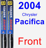 Front Wiper Blade Pack for 2004 Chrysler Pacifica - Vision Saver