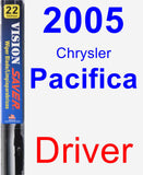 Driver Wiper Blade for 2005 Chrysler Pacifica - Vision Saver