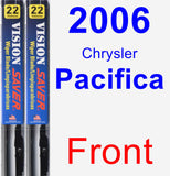Front Wiper Blade Pack for 2006 Chrysler Pacifica - Vision Saver
