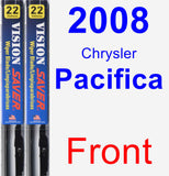 Front Wiper Blade Pack for 2008 Chrysler Pacifica - Vision Saver