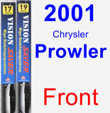 Front Wiper Blade Pack for 2001 Chrysler Prowler - Vision Saver