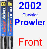 Front Wiper Blade Pack for 2002 Chrysler Prowler - Vision Saver