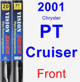 Front Wiper Blade Pack for 2001 Chrysler PT Cruiser - Vision Saver