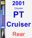 Rear Wiper Blade for 2001 Chrysler PT Cruiser - Vision Saver