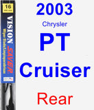 Rear Wiper Blade for 2003 Chrysler PT Cruiser - Vision Saver