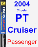 Passenger Wiper Blade for 2004 Chrysler PT Cruiser - Vision Saver