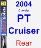 Rear Wiper Blade for 2004 Chrysler PT Cruiser - Vision Saver