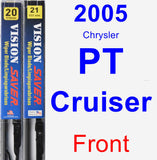 Front Wiper Blade Pack for 2005 Chrysler PT Cruiser - Vision Saver