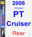 Rear Wiper Blade for 2006 Chrysler PT Cruiser - Vision Saver