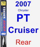 Rear Wiper Blade for 2007 Chrysler PT Cruiser - Vision Saver