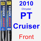 Front Wiper Blade Pack for 2010 Chrysler PT Cruiser - Vision Saver