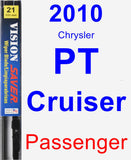 Passenger Wiper Blade for 2010 Chrysler PT Cruiser - Vision Saver
