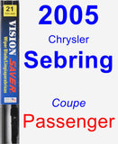 Passenger Wiper Blade for 2005 Chrysler Sebring - Vision Saver