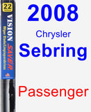 Passenger Wiper Blade for 2008 Chrysler Sebring - Vision Saver