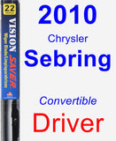 Driver Wiper Blade for 2010 Chrysler Sebring - Vision Saver