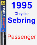 Passenger Wiper Blade for 1995 Chrysler Sebring - Vision Saver