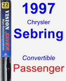 Passenger Wiper Blade for 1997 Chrysler Sebring - Vision Saver