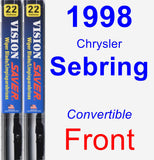 Front Wiper Blade Pack for 1998 Chrysler Sebring - Vision Saver