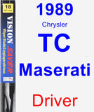 Driver Wiper Blade for 1989 Chrysler TC Maserati - Vision Saver