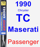 Passenger Wiper Blade for 1990 Chrysler TC Maserati - Vision Saver