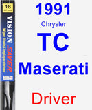 Driver Wiper Blade for 1991 Chrysler TC Maserati - Vision Saver