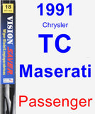 Passenger Wiper Blade for 1991 Chrysler TC Maserati - Vision Saver