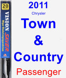 Passenger Wiper Blade for 2011 Chrysler Town & Country - Vision Saver