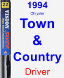 Driver Wiper Blade for 1994 Chrysler Town & Country - Vision Saver