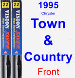 Front Wiper Blade Pack for 1995 Chrysler Town & Country - Vision Saver
