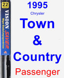 Passenger Wiper Blade for 1995 Chrysler Town & Country - Vision Saver