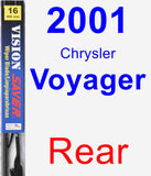 Rear Wiper Blade for 2001 Chrysler Voyager - Vision Saver