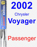 Passenger Wiper Blade for 2002 Chrysler Voyager - Vision Saver