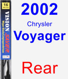 Rear Wiper Blade for 2002 Chrysler Voyager - Vision Saver