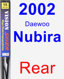 Rear Wiper Blade for 2002 Daewoo Nubira - Vision Saver