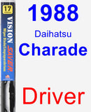 Driver Wiper Blade for 1988 Daihatsu Charade - Vision Saver