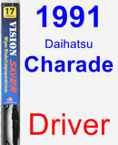 Driver Wiper Blade for 1991 Daihatsu Charade - Vision Saver