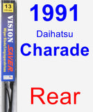 Rear Wiper Blade for 1991 Daihatsu Charade - Vision Saver