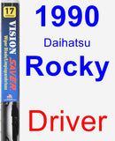 Driver Wiper Blade for 1990 Daihatsu Rocky - Vision Saver