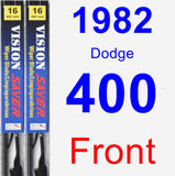 Front Wiper Blade Pack for 1982 Dodge 400 - Vision Saver