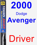 Driver Wiper Blade for 2000 Dodge Avenger - Vision Saver