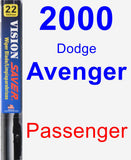 Passenger Wiper Blade for 2000 Dodge Avenger - Vision Saver