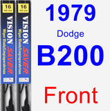 Front Wiper Blade Pack for 1979 Dodge B200 - Vision Saver