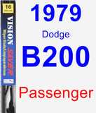 Passenger Wiper Blade for 1979 Dodge B200 - Vision Saver