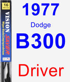 Driver Wiper Blade for 1977 Dodge B300 - Vision Saver