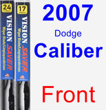 Front Wiper Blade Pack for 2007 Dodge Caliber - Vision Saver