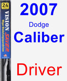 Driver Wiper Blade for 2007 Dodge Caliber - Vision Saver