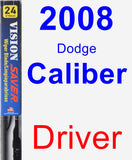 Driver Wiper Blade for 2008 Dodge Caliber - Vision Saver