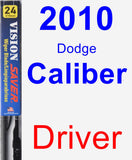Driver Wiper Blade for 2010 Dodge Caliber - Vision Saver