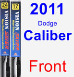 Front Wiper Blade Pack for 2011 Dodge Caliber - Vision Saver